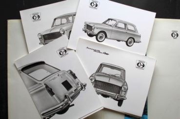 Innocenti 950 Austin A 48  Modelprograms 1960 Presskit with 2 brochures + photos (1106)